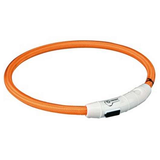 Trixie Flash Leuchtring USB Grün, Orange, Pink