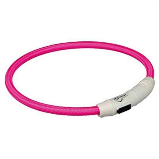 Trixie Flash Leuchtring USB Grün, Orange, Pink