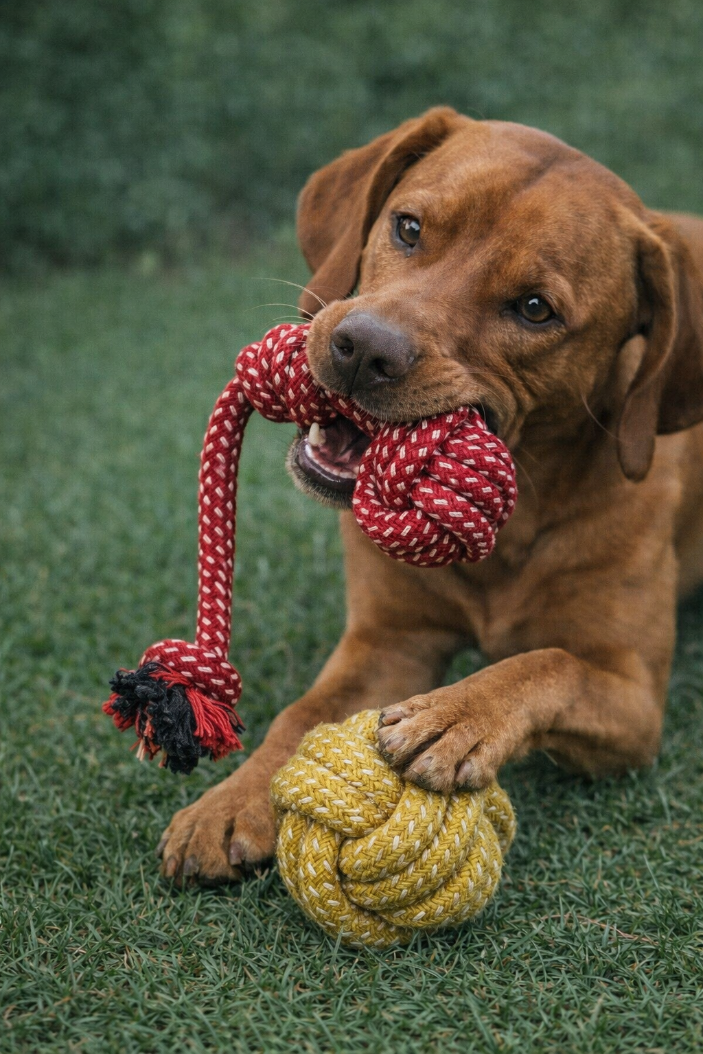Hundespielzeug Seilknoten Kauspielzeug aus Stoff