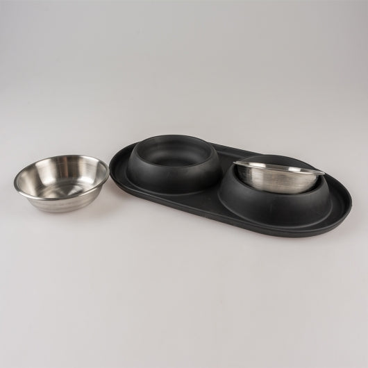 Duvoplus Dinner-Set Gummi - schwarz