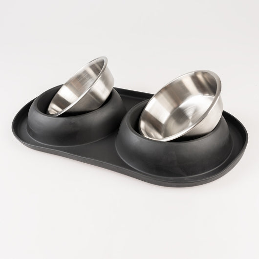 Duvoplus Dinner-Set Gummi - schwarz