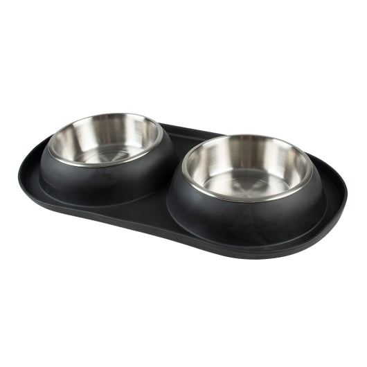 Duvoplus Dinner-Set Gummi - schwarz
