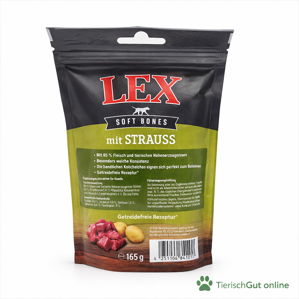 Snacks von LEX als Soft Bones Strauss 165 g