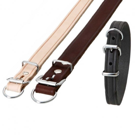 Karlie RONDO Halsband mit Zugentlastung - Natur und braun, 70 cm