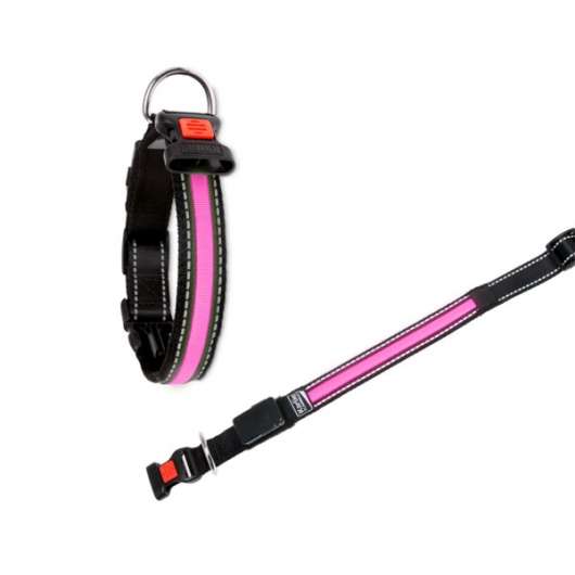 Karlie Flamingo LED Halsband mit USB Ladegerät - Pink