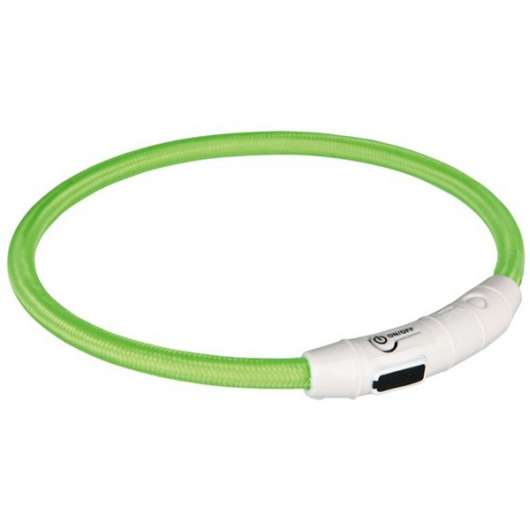 Trixie Flash Leuchtring USB Grün, Orange, Pink
