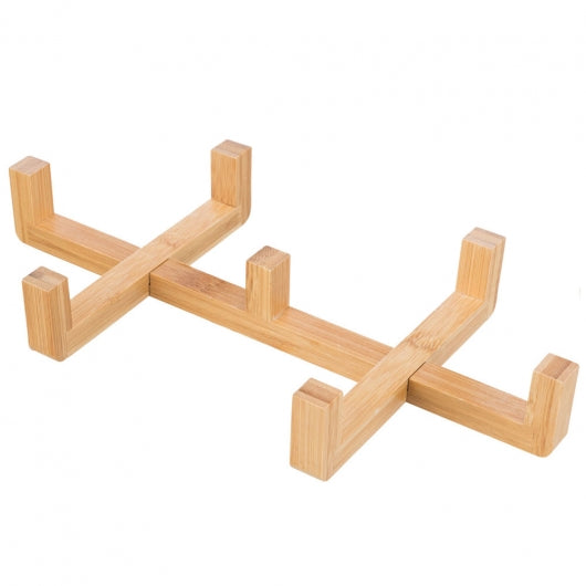 Trixie Napf-Set aus Keramik - Holz - grau -Natur