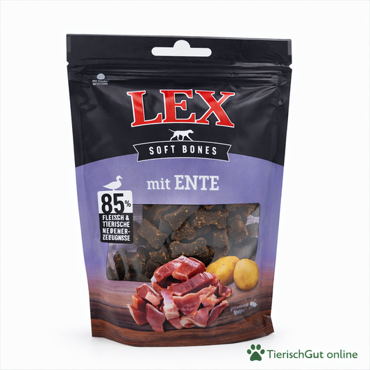 Snacks von LEX als Soft Bones Ente 165 g