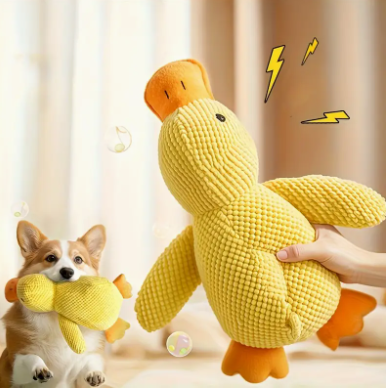 Plüsch-Ente-Quietschend für Hunde aus der Werbung